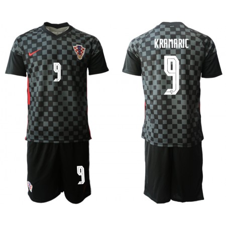 Tenue Croatie Andrej Kramaric 9 Enfant Extérieur UEFA Euro 2020 Maillot de Foot